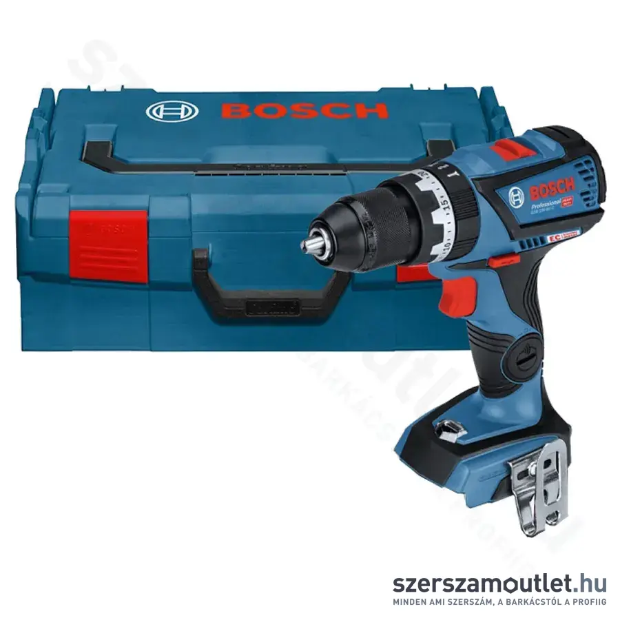 BOSCH GSB 18V-60 C Akkus ütvefúró-csavarozó, L-Boxx, 60Nm, 1,5-13mm, 18V (Akku és töltő nélkül!)