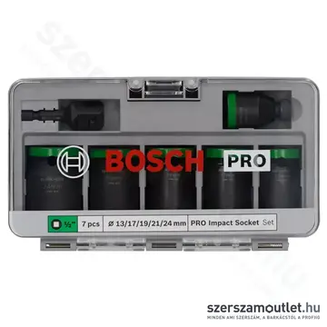 BOSCH PRO Impact Dugókulcs készlet 1/2", 13-24mm, 7db-os
