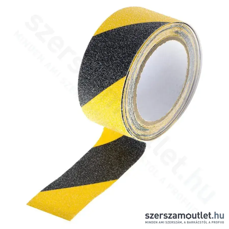DEDRA Csúszásgátló szalag - SÁRGA/FEKETE 50mmx5m