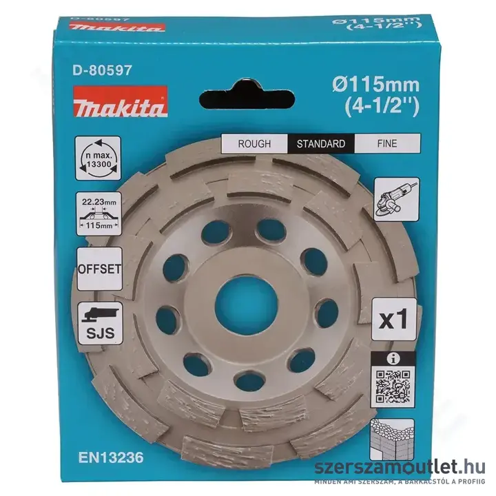 MAKITA Betoncsiszoló tárcsa 115x22,23mm