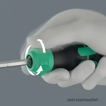 WERA Kraftform Kompakt 20 RA-R Racsnis csavarhúzó bitkészlettel, 1/4", PH/PZ/TX/SL, 6db-os