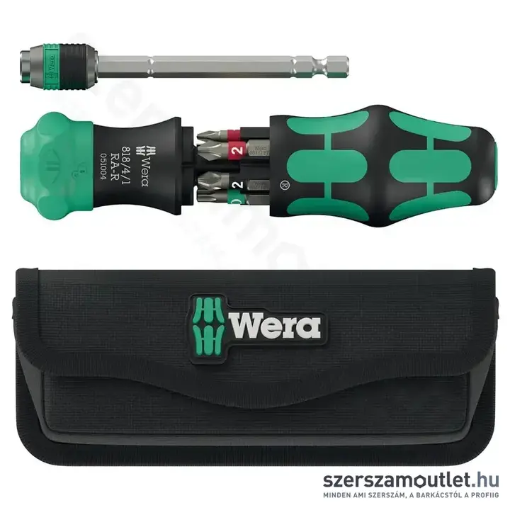 WERA Kraftform Kompakt 20 RA-R Racsnis csavarhúzó bitkészlettel, 1/4", PH/PZ/TX/SL, 6db-os