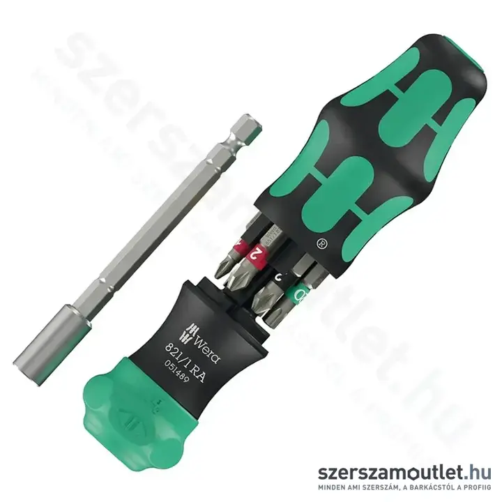 WERA Kraftform Kompakt 28 RA 1 Racsnis csavarhúzó bitkészlettel, 1/4", PH/PZ/TX/SL, 6db-os