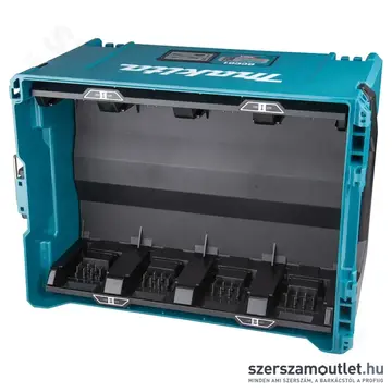 MAKITA BCC01 XGT Akkutöltő Makpac kofferben, 8port, IPX4 (2,0-8,0Ah/40V)