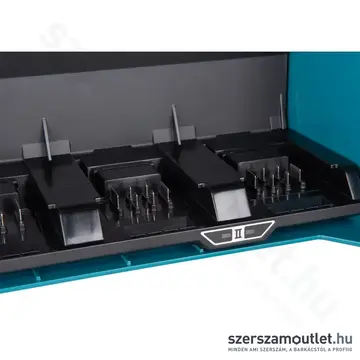 MAKITA BCC01 XGT Akkutöltő Makpac kofferben, 8port, IPX4 (2,0-8,0Ah/40V)