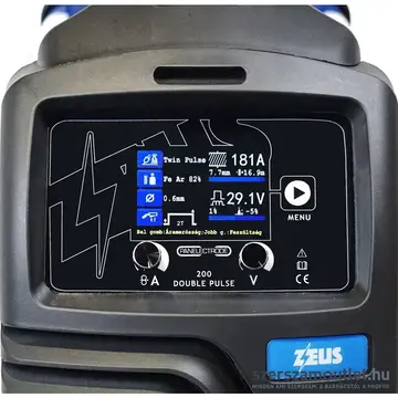 PANELECTRODE ER 23 ZEUS 200 Double Pulse (4x4) Inverteres hegesztőgép MIG/MAG/TIG, 230V