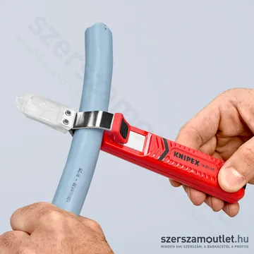 KNIPEX Kábel csupaszító (blankoló) kés, kampós pengével 165mm (16 20 165 SB)