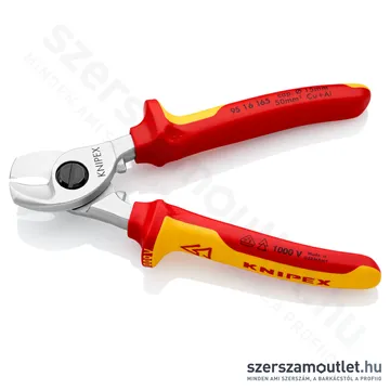 KNIPEX SZIGETELT Kábelvágó fogó 1000V 165mm (95 16 165)