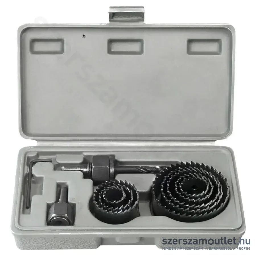 EXTOL Körkivágó készlet fához 11 részes (19-64mm)