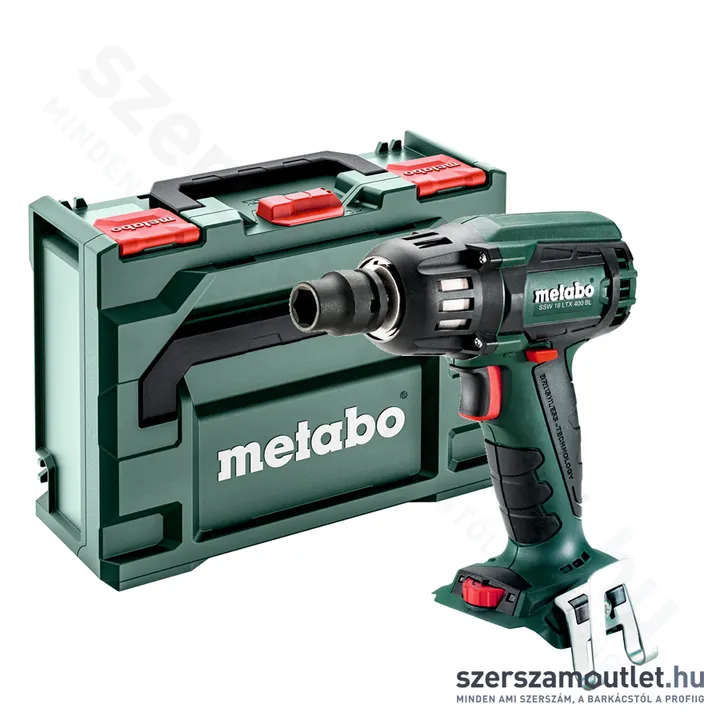METABO SSW 18 LTX 400 BL Akkus ütvecsavarozó + metaBOX 145 koffer (18V/400Nm) (Akku és töltő nélkül)