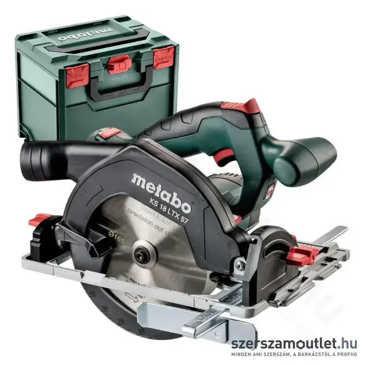 METABO KS 18 LTX 57 Akkus körfűrész (165mm) metaBOXban (Akku és töltő nélkül!)