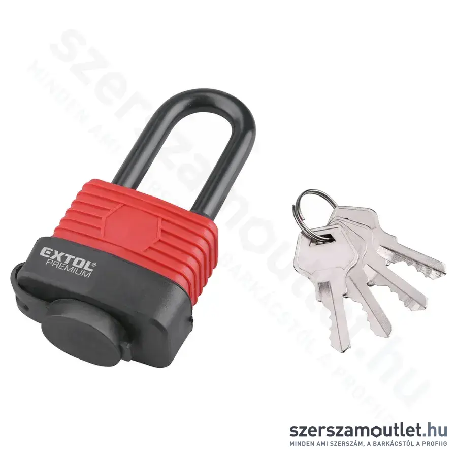 EXTOL Hosszú lakat, laminált, vízálló 40mm