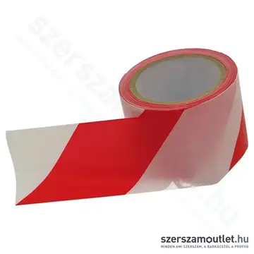 EXTOL Jelölő szalag, piros-fehér 75mmx100m