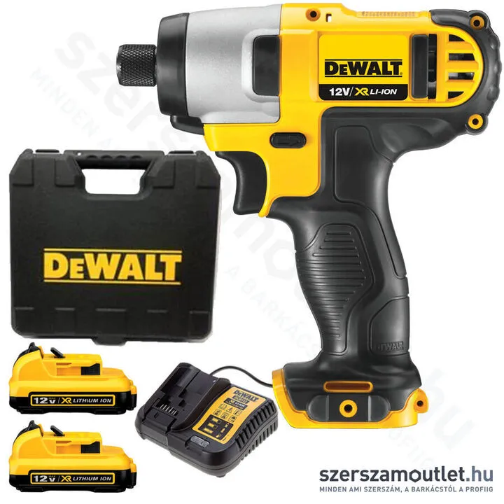 DEWALT DCF815D2 Akkus ütvecsavarozó kofferben (1/4" 107Nm) (2x2,0Ah/12V)