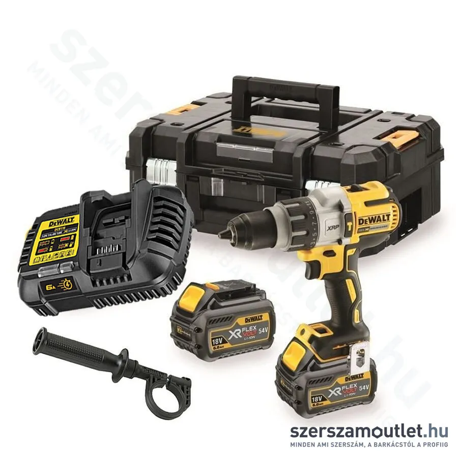 DEWALT DCD996T2 54V FLEXVOLT Akkus szénkefementes ütvefúró-csavarozó TSTAK kofferben (54V/2x6,0Ah)