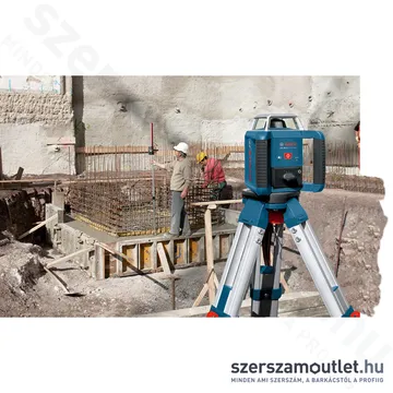 BOSCH GRL 400 H Forgólézer + BT 152 állvány + GR 2400 mérőléc + koffer (PIROS) (06159940JY)