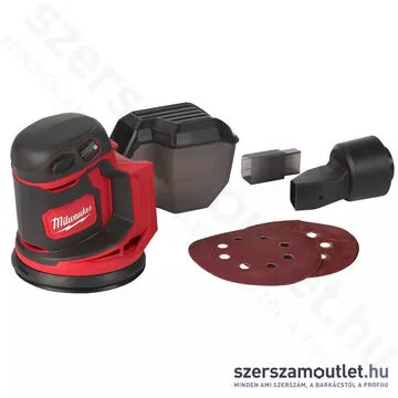 MILWAUKEE M18 BOS125-0 Akkus excentercsiszoló (18V/125mm) (Akku és töltő nélkül!)