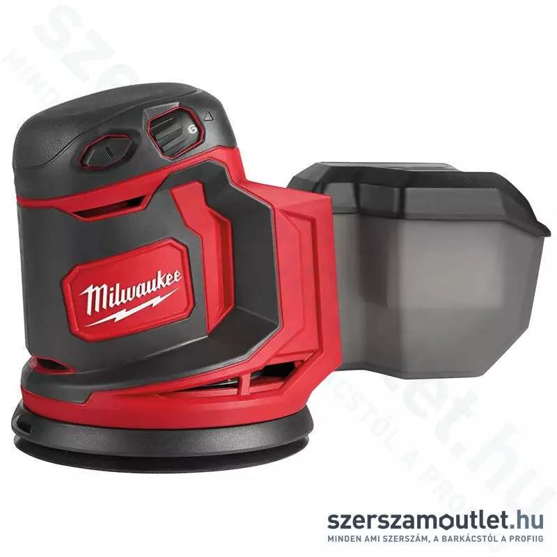 MILWAUKEE M18 BOS125-0 Akkus excentercsiszoló (18V/125mm) (Akku és töltő nélkül!)