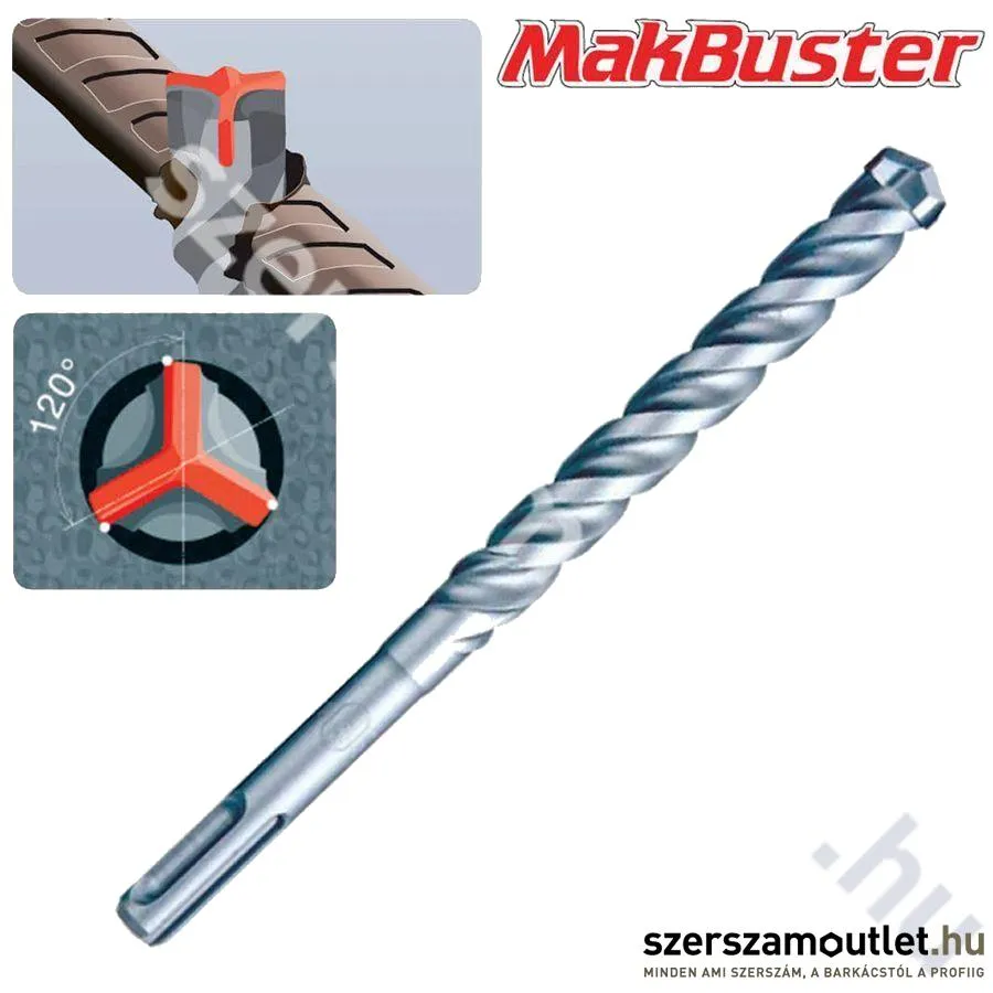 MAKITA SDS-Plus MAKBUSTER 3 élű fúrószár 10x210/150 mm