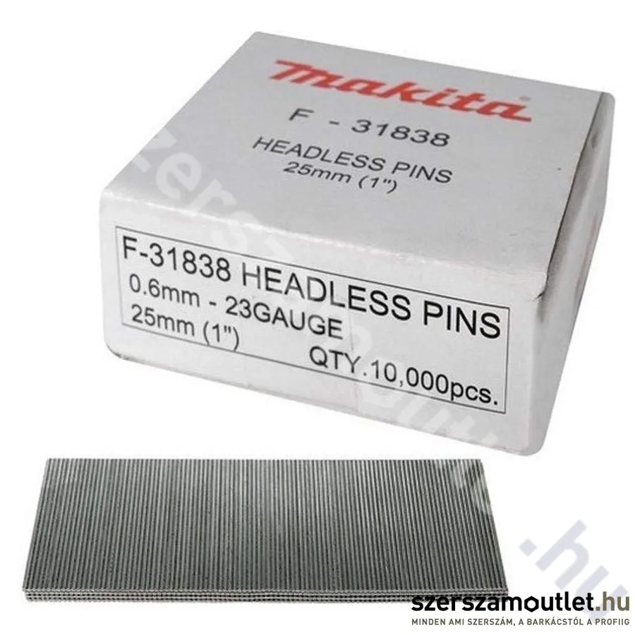 MAKITA Tűszeg galvanizált 0,6x30mm 23GA rozsdam. (10000db)