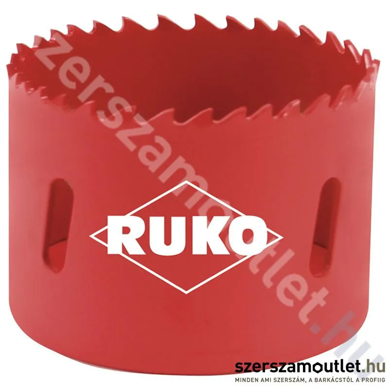 RUKO Bimetál körkivágó 76mm, HSS, változó fogazással, befogó:A2/A6/A7