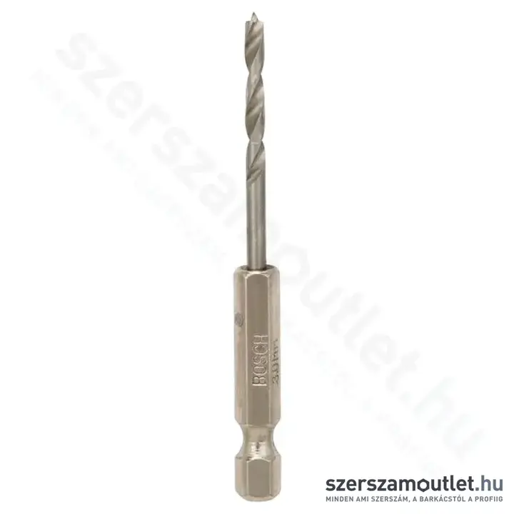 BOSCH Fa spirálfúró 1/4"-os bitbefogással 3,0x33x74mm