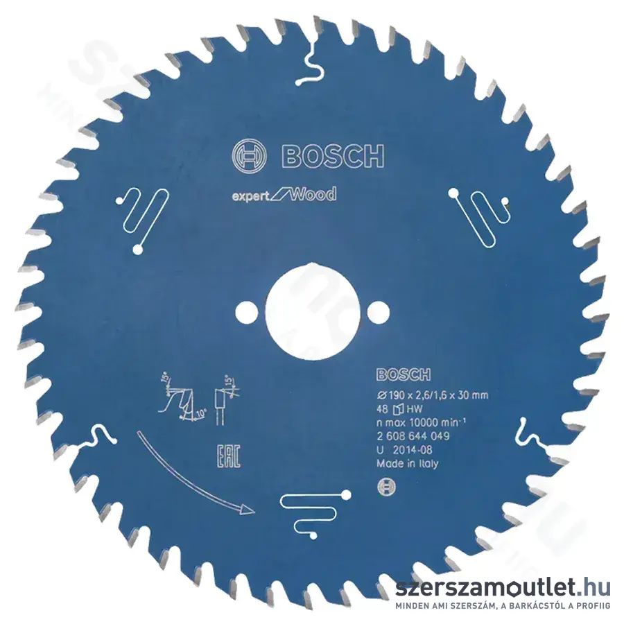 BOSCH Expert for Wood körfűrészlap 190x2,6/1,6x30mm T48 (2608644049)
