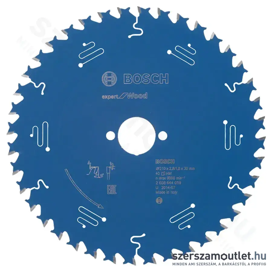 BOSCH Expert for Wood körfűrészlap 210x2,8/1,8x30mm T40 (2608644059)
