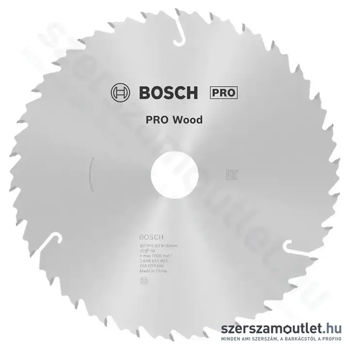 BOSCH Speedline Wood körfűrészlapok kézi körfűrészekhez 210x2,4/1,8x30mm 30 fog