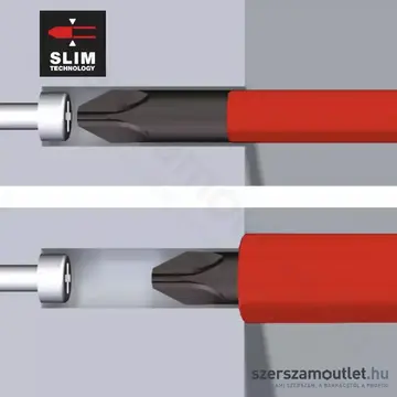 WIHA SoftFinish Electric slimFix VDE Xeno csavarhúzó SL/PH2x100mm (3271/No.35503)