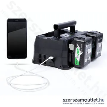 HIKOKI UC18YTSL MULTI VOLT Multi-Port töltő 4db akkukhoz (14,4/18V)