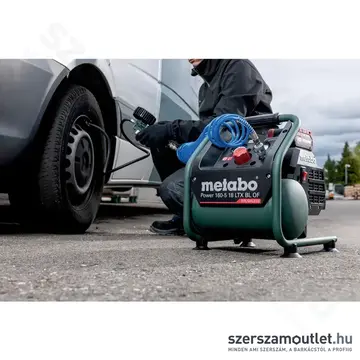 METABO POWER 160-5 18 LTX BL OF Akkus kompresszor (Akku és töltő nélkül)