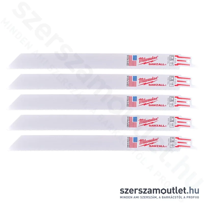 MILWAUKEE Orrfűrészlap 230mm 18TPI (5db)