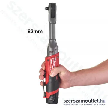 MILWAUKEE M12 FIR38LR-0 Akkus racsnis csavarkulcs (3/8" 75Nm) (12V) (Akku és töltő nélkül!)
