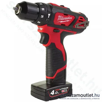 MILWAUKEE M12 BPD-402C Akkus ütvefúró-csavarozó kofferben (2x4,0Ah/12V) (4933441935)