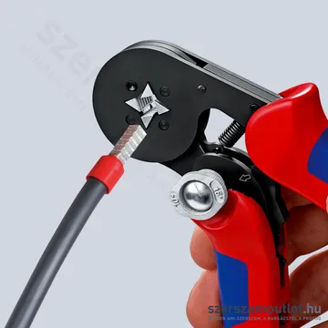 KNIPEX Érvéghüvelyfogó önbeállító barnított 180mm (97 53 04 SB)