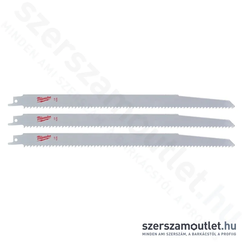 MILWAUKEE orrfűrészlap fához és műanyaghoz 300mm (3db)