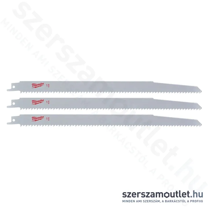 MILWAUKEE orrfűrészlap fához és műanyaghoz 300mm (3db)