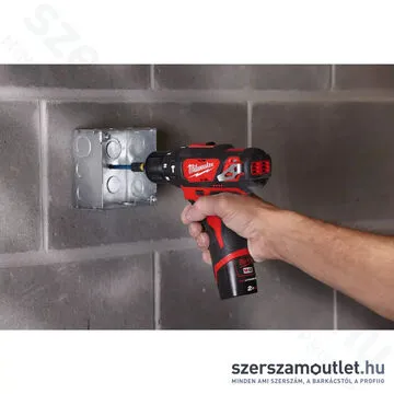MILWAUKEE M12 BPD-202X Akkus ütvefúró-csavarozó HD kofferben (2x2,0Ah/12V) (4933446045)