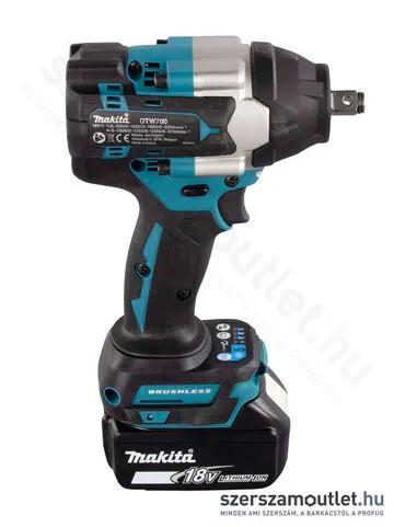 MAKITA DTW700RTJ Akkus szénkefementes ütvecsavarozó 1/2" MakPac kofferben (2x18V/5,0Ah)