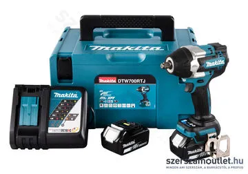 MAKITA DTW700RTJ Akkus szénkefementes ütvecsavarozó 1/2" MakPac kofferben (2x18V/5,0Ah)