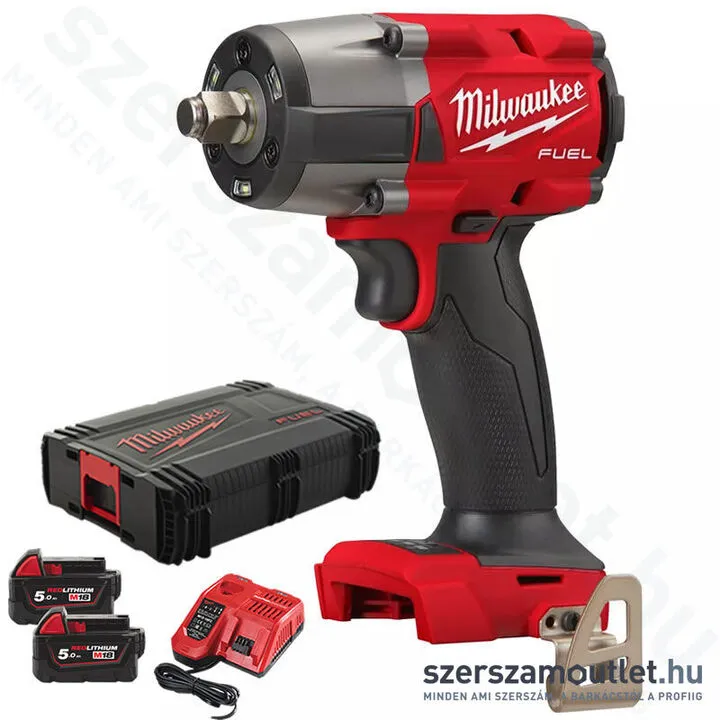 MILWAUKEE M18 FMTIW2F12-502X Akkus ütvecsavarozó HD kofferben (1/2" 745Nm) (2x5,0Ah/18V)