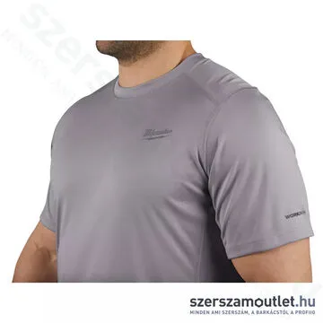 MILWAUKEE WWSSG-XL WORKSKIN Technikai rövid ujjú póló, szürke (XL)