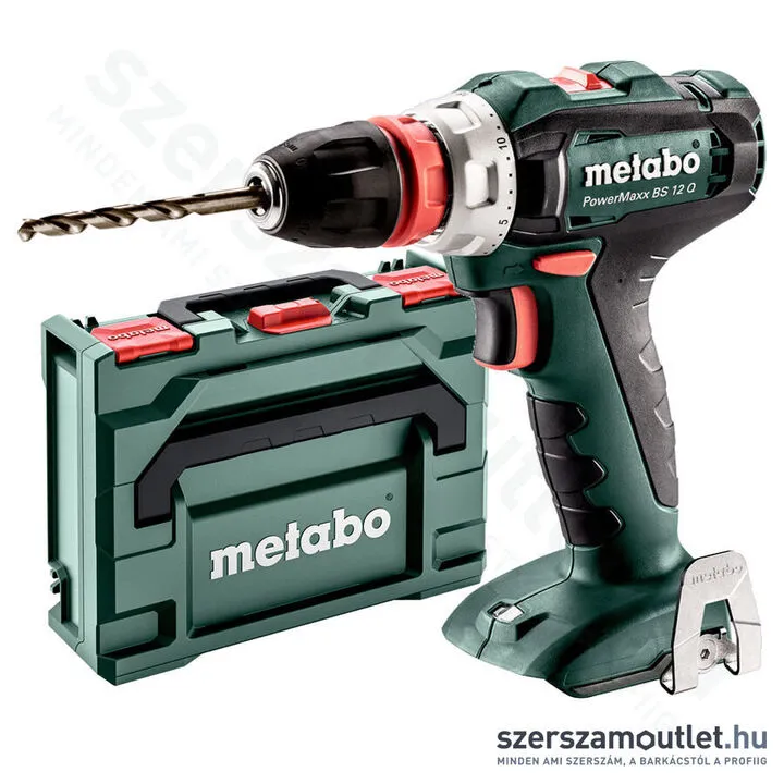 METABO PowerMaxx BS 12 QUICK Akkus fúró-csavarozó metaBOXban (Akku és töltő nélkül!)