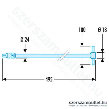 FACOM Csuklós T- hajtókar | 1/2