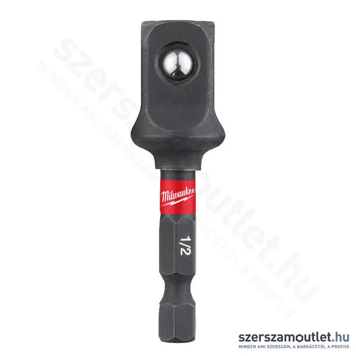 MILWAUKEE Dugókulcs adapter 1/4" HEX - 1/2" négyszög (4932478803)