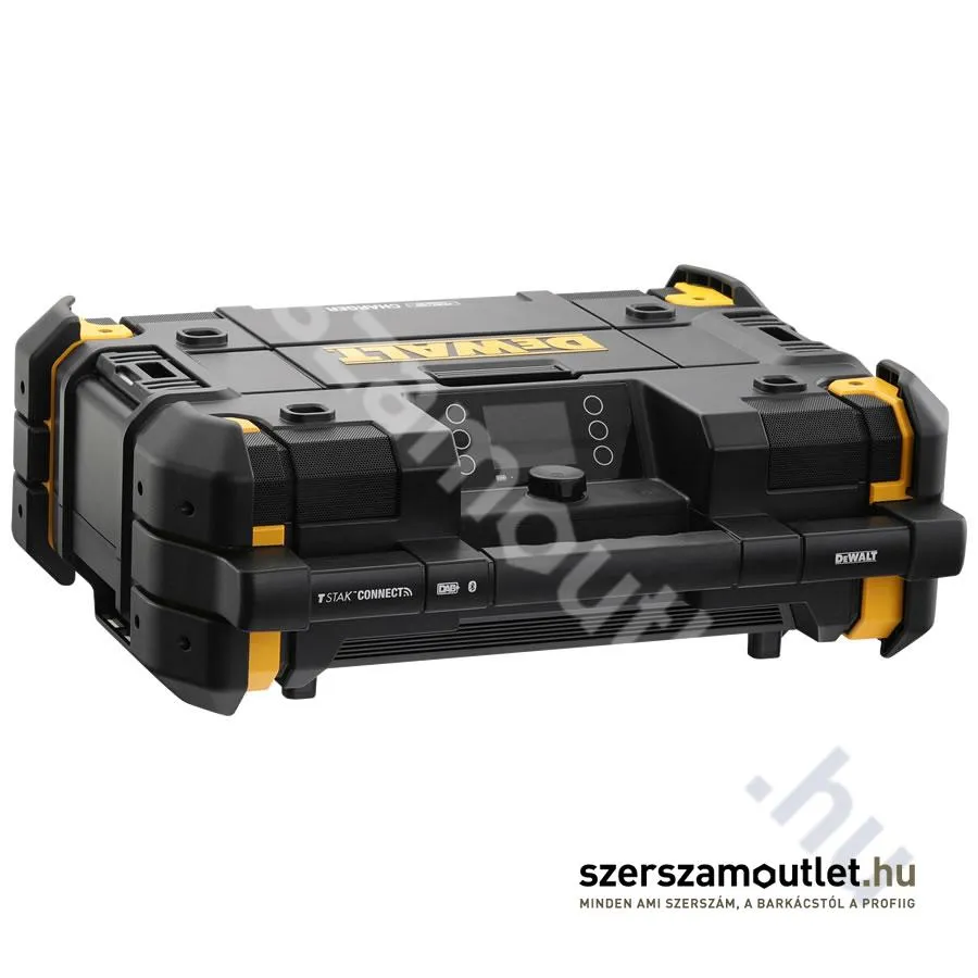 DEWALT DWST1-81078-QW TSTAK™ Akkus/hálózati rádió, töltőfunkcióval [DAB+, Bluetooth] (Akku nél