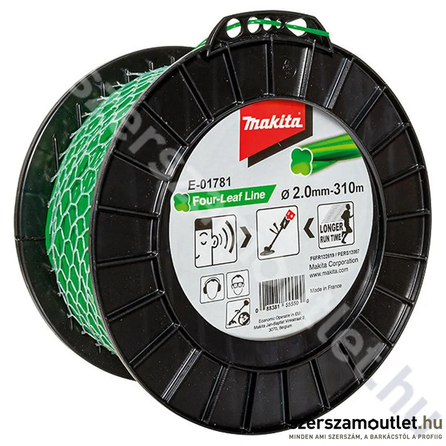 MAKITA Damil RT 4 élű zöld 2.0mm, 310m (E-01781)