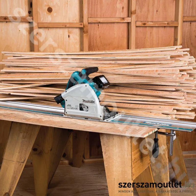 MAKITA DSP601ZU Akkus szénkefementes merülő körfűrész (36V/165mm) (Akku és töltő nélkül)