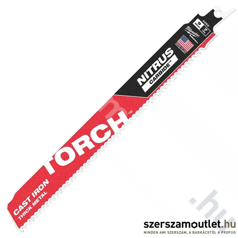 MILWAUKEE HEAVY DUTY TORCH NITRUS CARBIDE Orrfűrészlap 230mm